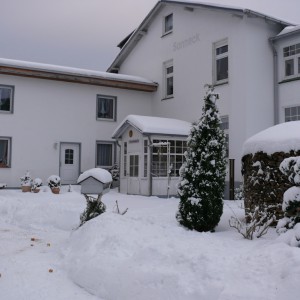 das "Sonneneckchen" im Schnee